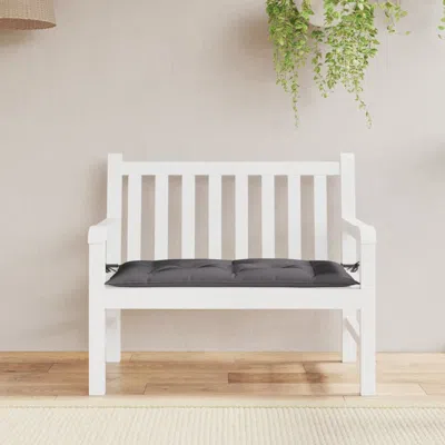 Vidaxl Garden Bench Cushion Anthracite 39.4"x19.7"x2.8" Fabric, 314932 In White