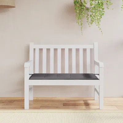Vidaxl Garden Bench Cushion Anthracite 47.2"x19.7"x1.18", 43190 In White