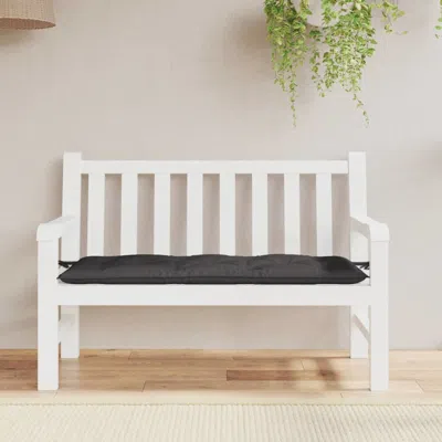 Vidaxl Garden Bench Cushion Anthracite 47.2"x19.7"x2.8" Fabric, 314944 In White