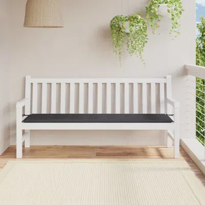 Vidaxl Garden Bench Cushion Anthracite 70.9"x19.7"x1.18", 43192 In White