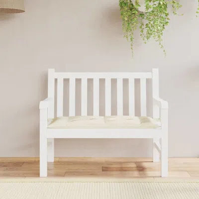 Vidaxl Garden Bench Cushion Cream White 39.4"x19.7"x2.8" Fabric, 314934