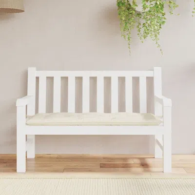 Vidaxl Garden Bench Cushion Cream White 47.2"x19.7"x2.8" Fabric, 314946