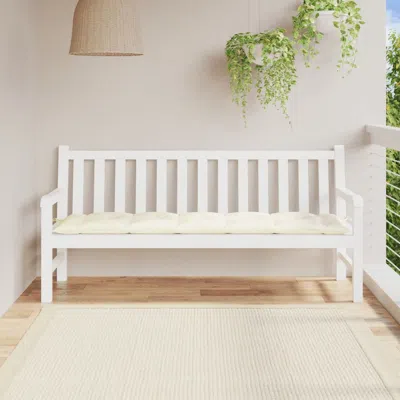 Vidaxl Garden Bench Cushion Cream White 70.9"x19.7"x2.8" Fabric, 314970