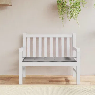 Vidaxl Garden Bench Cushion Gray 39.4"x19.7"x1.18", 43193 In White