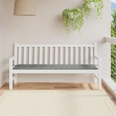 Vidaxl Garden Bench Cushion Gray 70.9"x19.7"x1.18", 43196 In White