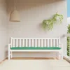 Shop Vidaxl Garden Bench Cushion Green 78.7"x19.7"x2.8" Fabric, 314985