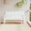 Vidaxl Garden Bench Cushions 2pcs Leaf Pattern 59.1"x19.7"x2.8" Fabric