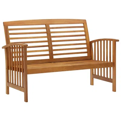 Vidaxl Garden Bench Natural Wood Solid Acacia Wood Medium Durable In Brown