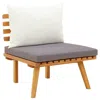 Vidaxl Garden Chair With Cushions Solid Acacia Wood, 46671