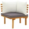 Vidaxl Garden Corner Sofa With Cushions Solid Acacia Wood, 46673