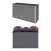 Vidaxl Garden Raised Bed Wpc 59.1"x19.7"x35.8" Gray