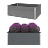 Vidaxl Garden Raised Bed Wpc 59.1"x39.4"x21.3" Gray
