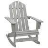 Vidaxl Garden Rocking Chair Wood Gray, 45704