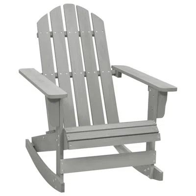 Vidaxl Garden Rocking Chair Wood Gray, 45704