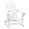 Vidaxl Garden Rocking Chair Wood White, 40861
