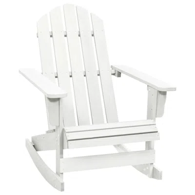 Vidaxl Garden Rocking Chair Wood White, 40861