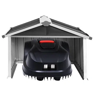 Vidaxl Garden Shed Anthracite Galvanized Steel Medium Durable
