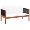 Vidaxl Garden Sofa 2-seater Solid Acacia Wood, 46341