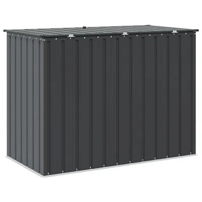 Vidaxl Garden Storage Box Black 59.65 X 32.28 X 43.50 In Steel