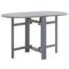 Vidaxl Garden Table Gray 47.2"x27.6"x29.1" Solid Acacia Wood, 46325