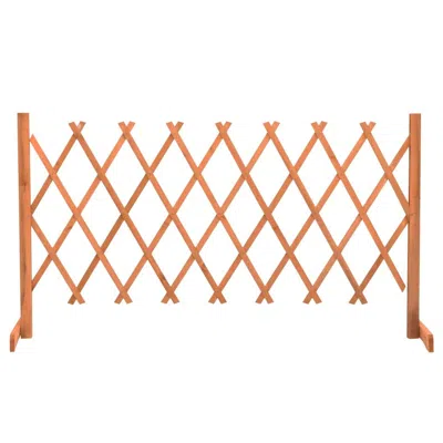 Vidaxl Garden Trellis Fence Orange 59.1"x31.5" Solid Firwood, 314826