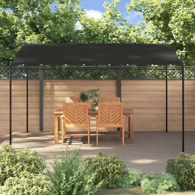 Vidaxl Gazebo 13.1'x9.8', Sun Protector Canopy, Water And Uv Resistant, Durable Steel In Multi