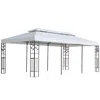 Vidaxl Gazebo 9.8'x19.7' White