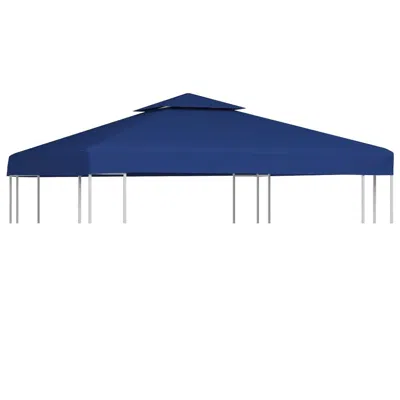Vidaxl Gazebo Cover Canopy Replacement 9.14 Oz/ydâ² Dark Blue 10'x10', 40879