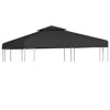 Vidaxl Gazebo Cover Canopy Replacement 9.14 Oz/ydâ² Dark Gray 10'x10', 40878