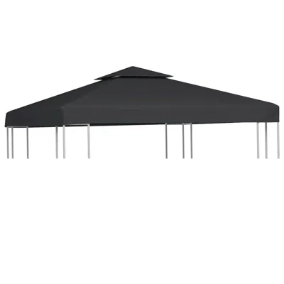Vidaxl Gazebo Cover Canopy Replacement 9.14 Oz/ydâ² Dark Gray 10'x10', 40878