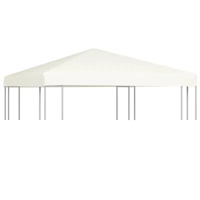 Vidaxl Gazebo Top Cover 0.68lb/mâ² 118.1"x118.1" Cream White, 44777