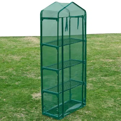 Vidaxl Green House 4 Shelf, 40619
