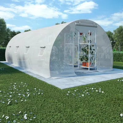 Vidaxl Greenhouse 193.8ftâ² 236.2"x118.1"x78.7", 45751