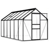 Vidaxl Greenhouse With Base Frame Anthracite Aluminum 75.7 Ftâ²