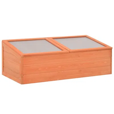 Vidaxl Greenhouse Wood 39.4"x19.7"x13.4", 170647 In Neutral