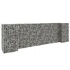 Vidaxl H-shaped Gabion Planter Steel Wire 223.6"x15.7"x31.5", 145660