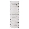 Vidaxl Interlocking Shoe Organizer With 10 Compartments White, 244919