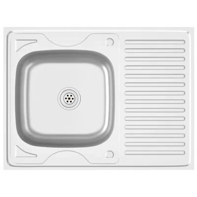 Vidaxl Kitchen Sink Undermount Sink With Strainer Stainless Steel Sink Silver