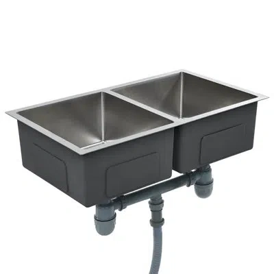Vidaxl Kitchen Sink With Strainer, Stainless Steel Top-mount Sink, Fast Drainage, Anti-corrosion In Silver