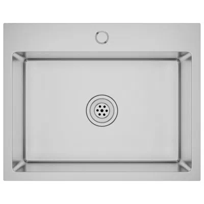 Vidaxl Kitchen Sink With Strainer, Stainless Steel Top-mount Sink, Fast Drainage, Anti-corrosion In Silver