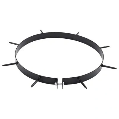 Vidaxl Lawn Aerator Clamp With Spikes 5 Pcs Black 11.81 In Iron