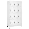 Vidaxl Locker Cabinet With 12 Compartments 35.4"x17.7"x70.9", 244476