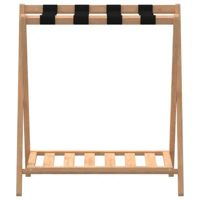 Vidaxl Luggage Rack 26.8"x15"x22.8" Bamboo In Brown