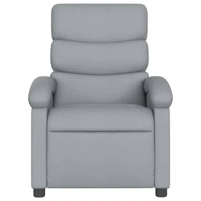 Vidaxl Massage Chair In Light Gray Polyester