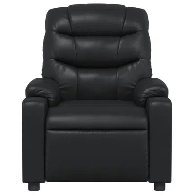 Vidaxl Massage Recliner Chair Faux Leather In Black Faux Leather