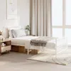 Vidaxl Metal Bed Frame With Headboard And Footboard White 39.4"x78.7"