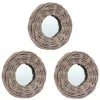 Vidaxl Mirrors 3 Pcs 5.9" Wicker, 287625