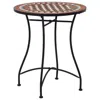 Vidaxl Mosaic Bistro Table Brown 23.6" Ceramic, 46713