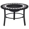 Vidaxl Mosaic Fire Pit Black And White 26.8" Ceramic, 46721