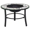 Vidaxl Mosaic Fire Pit Green 26.8" Ceramic, 46722
